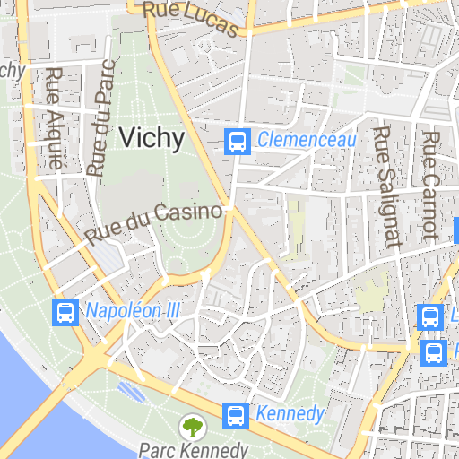 Vichy city map, 1900 - Waldin - Avenza Maps